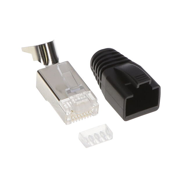 8P8C CAT6A SHIELDED PLUG KIT, 1.