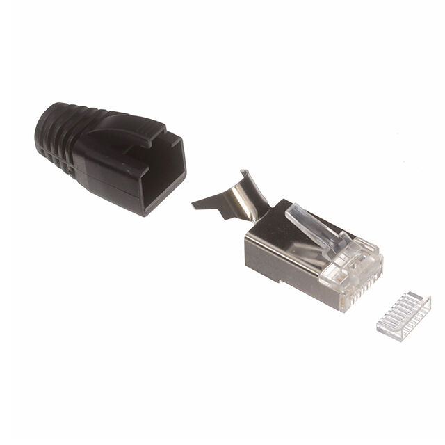8P8C CAT6 SHIELDED PLUG KIT, 6.5