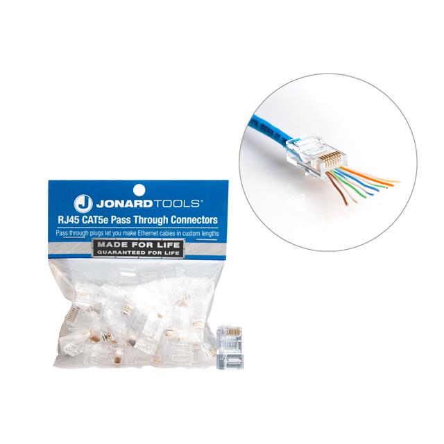 CAT5E RJ45 PASS-THROUGH CONNECTO