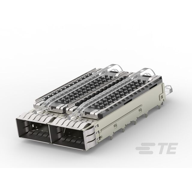 CONN QSFP28 CAGE 1X2 W/HSINK R/A