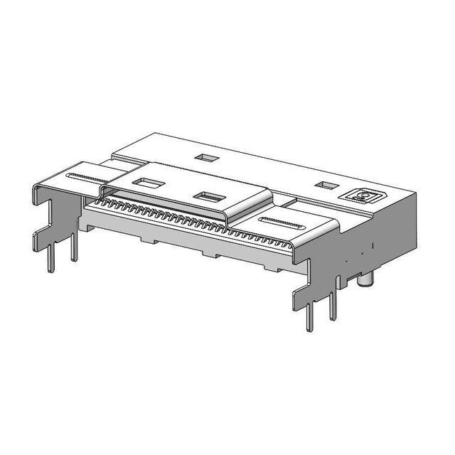 SLIMSAS 8I R/A 85OHM, THRU PIN S