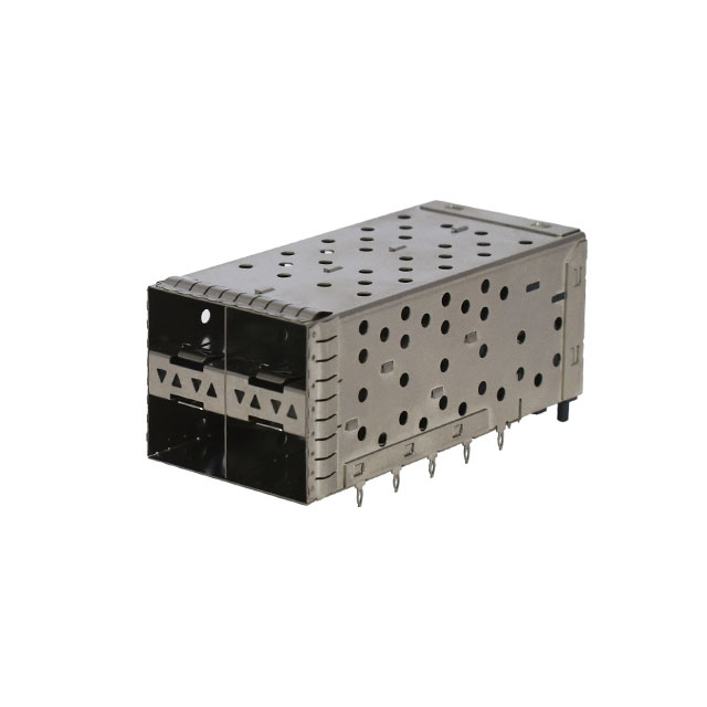 CONN SFP+ RCPT W/CAGE 2X2 80P RA