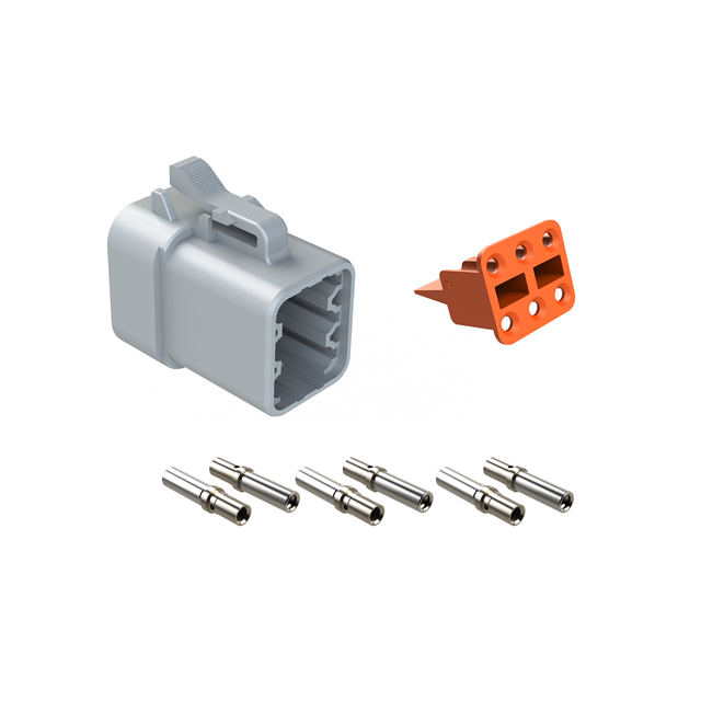 6 POSITION PLUG KIT, SOCKET CONT