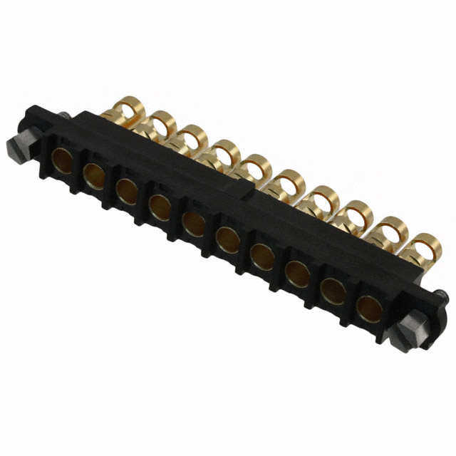 CONN RCPT 10P SOLDER 12AWG GOLD