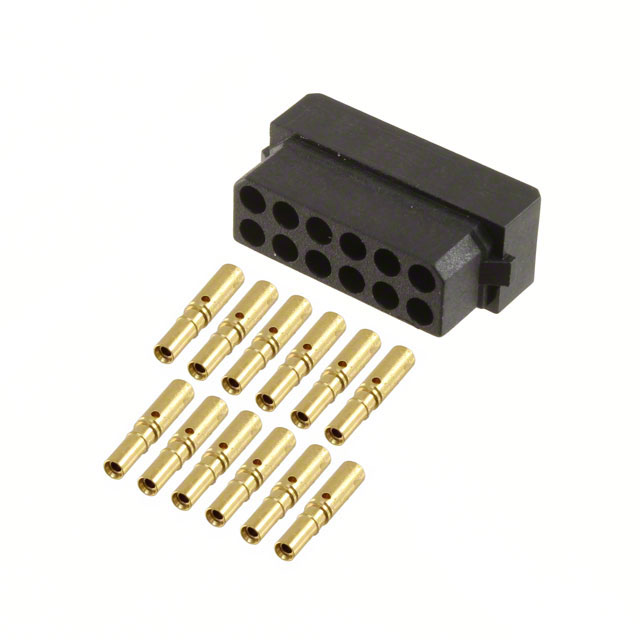 CONN RCPT 12POS CRIMP 24-28AWG