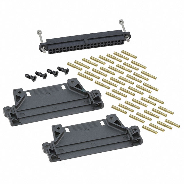 CONN RCPT 44POS CRIMP 22AWG GOLD