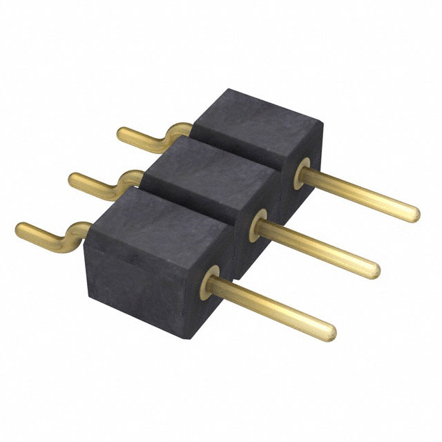 CONN HEADER SMD R/A 3POS 2.54MM