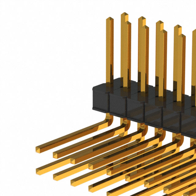 CONN HEADER R/A 44POS 2.54MM
