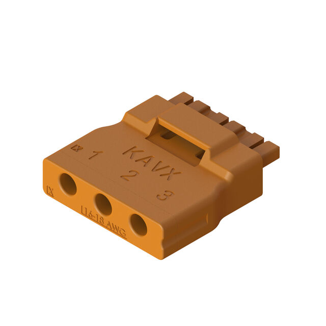 3 POSITION WIRE TO BOARD RECEPTA