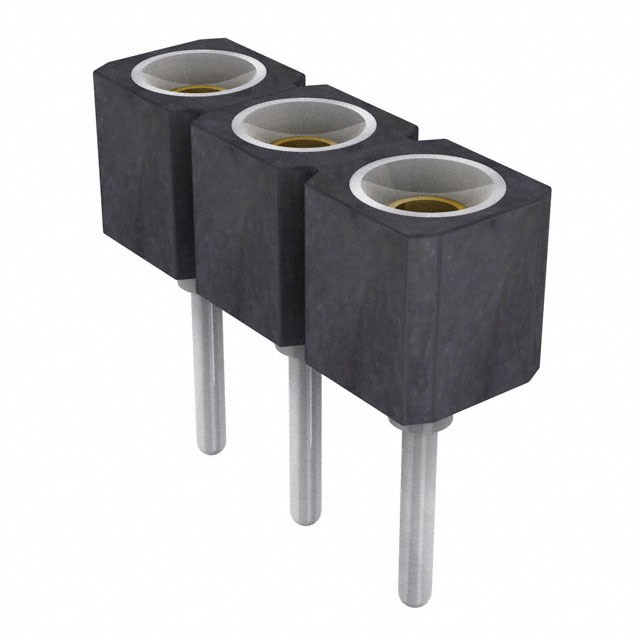 CONN SOCKET 3POS 0.1 GOLD PCB