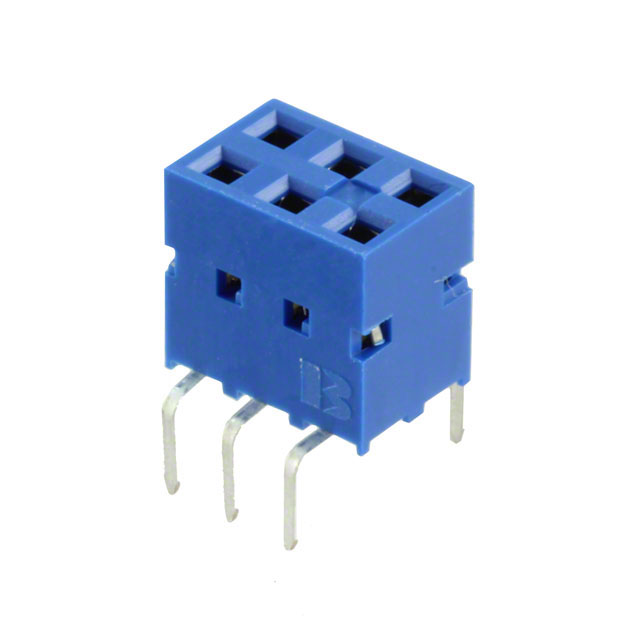 CONN RCPT 6POS 0.1 GOLD PCB