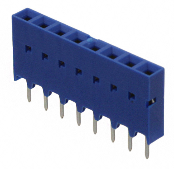 CONN RCPT 8POS 0.1 GOLD PCB