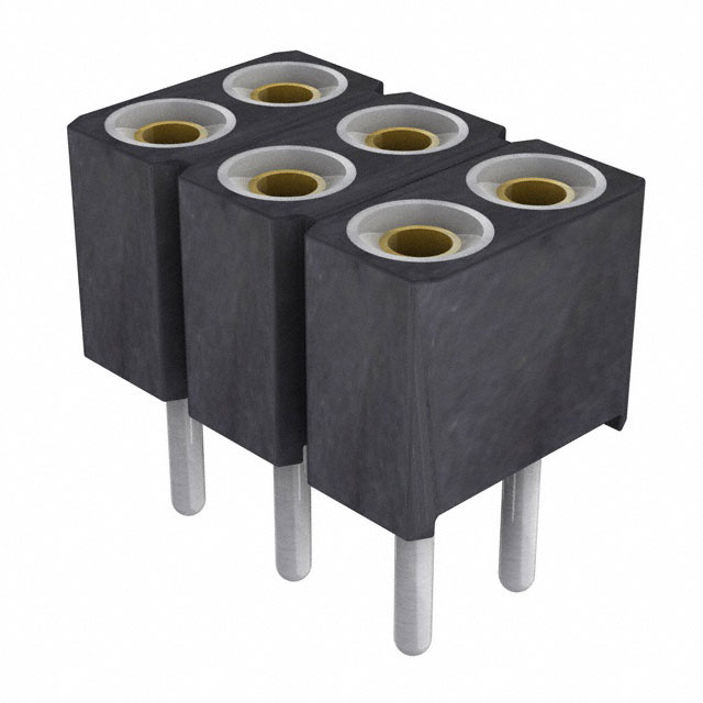 CONN SOCKET 6POS 0.1 GOLD PCB