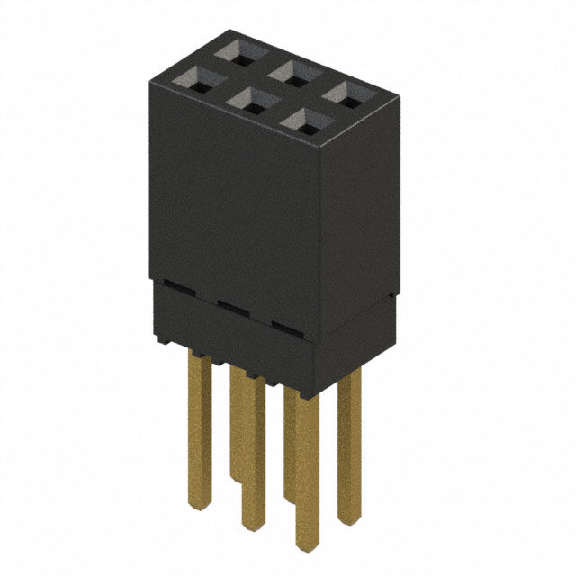 CONN SOCKET 6POS 0.1 GOLD PCB