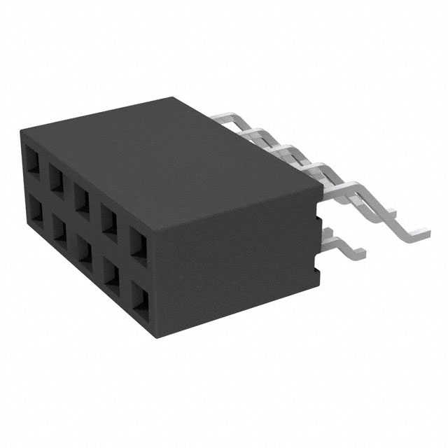 CONN RCPT 10POS 0.1 GOLD SMD R/A