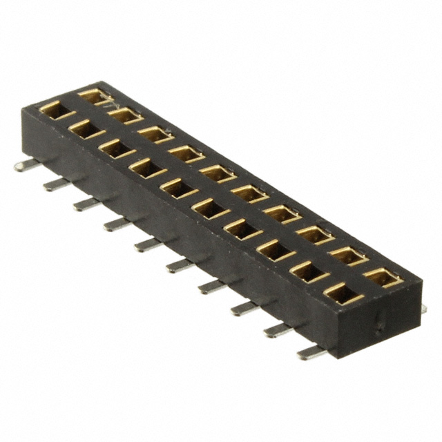 CONN RCPT 20POS 0.079 GOLD SMD