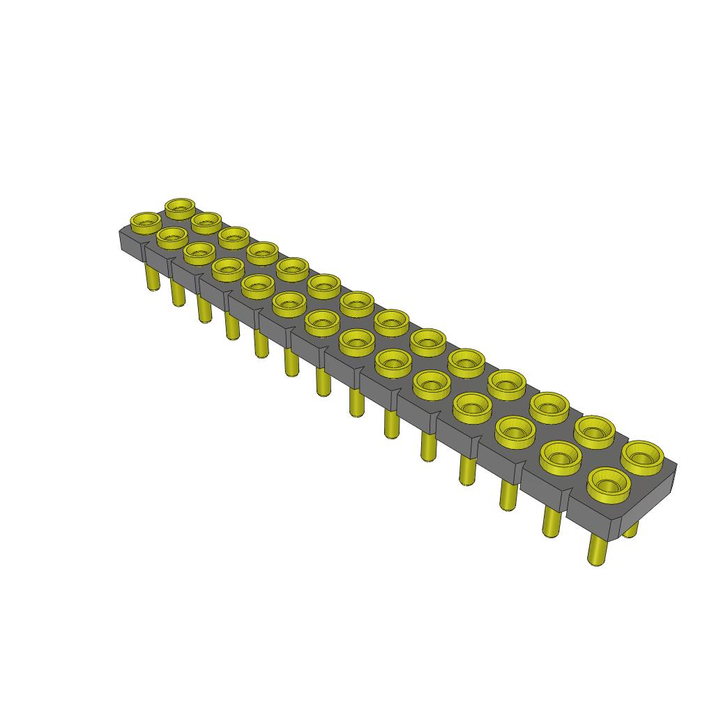 CONN RCPT 48POS 0.1 GOLD PCB