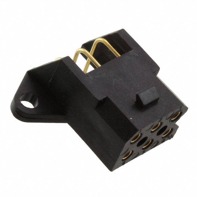 CONN RCPT 6POS 0.2 GOLD PCB R/A
