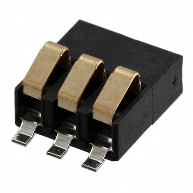 CONN SPRING BATTERY 3POS SMD