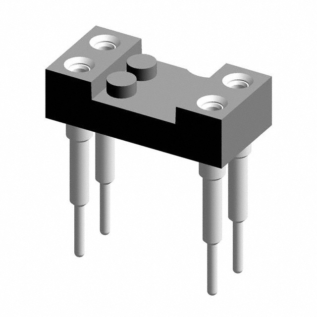 CONN IC DIP SOCKET 4POS GOLD