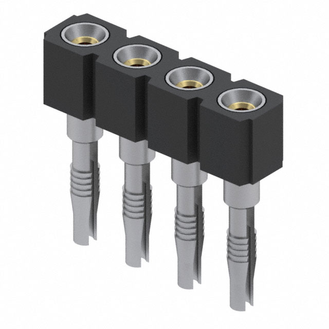 CONN SOCKET SIP 4POS GOLD