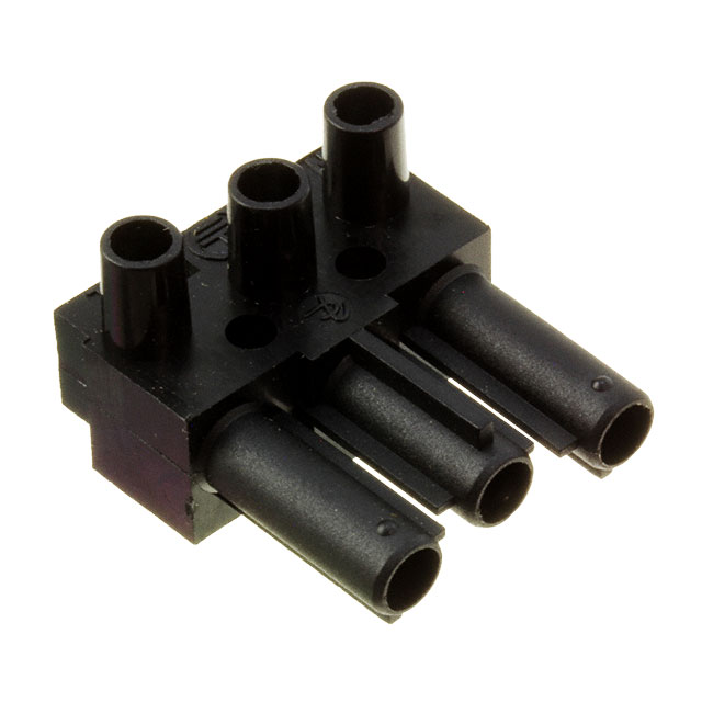 CONN PLUG 3POS SCREW BLK