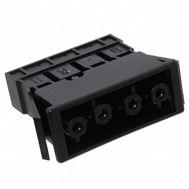 CONN RCPT 4POS CLAMP/SPR PNLMT