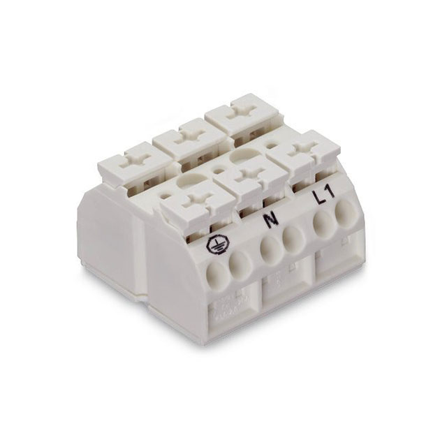 TERM BLK 3POS WHITE