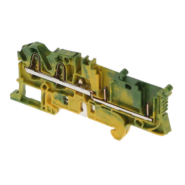 TERM BLK 4POS GREEN/YELLOW