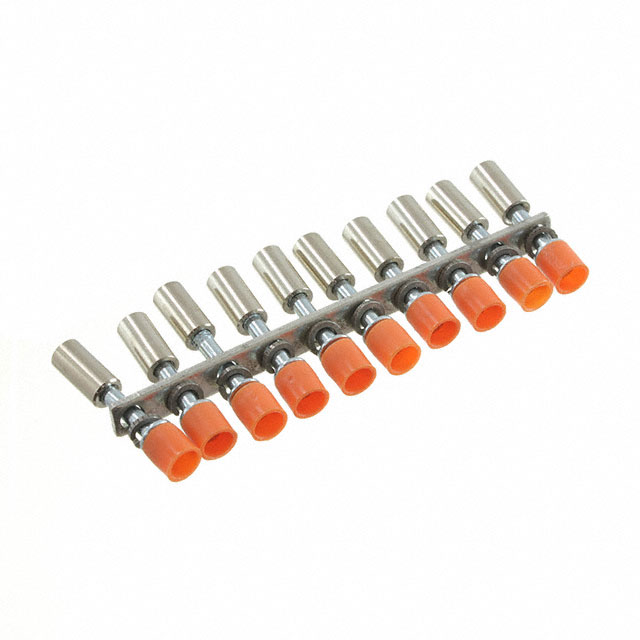 JUMPER TERM BLK 10POS ROUND PIN