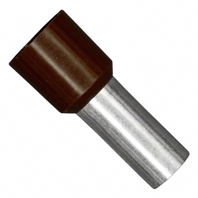 CONN FERRULE W TYPE 4AWG BROWN
