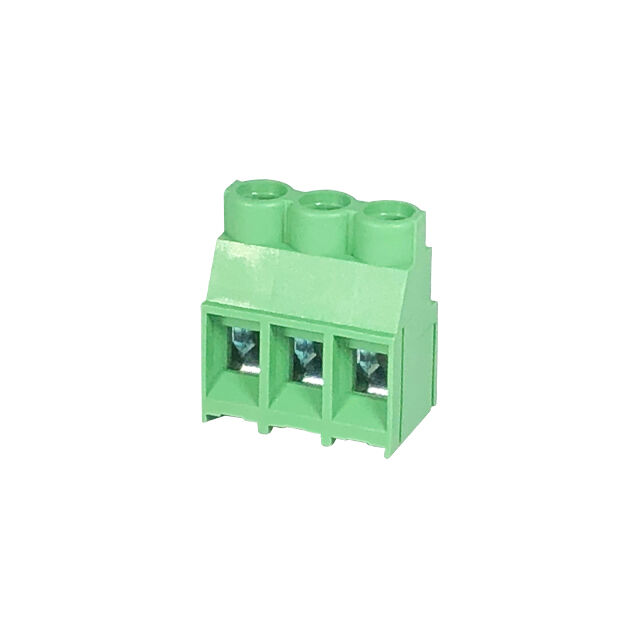 TERM BLK 3POS 6.35MM SCRW PLG
