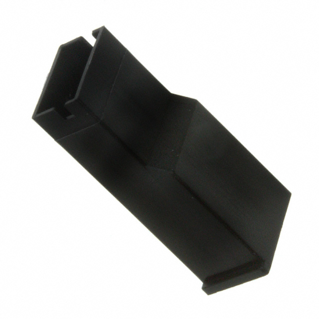 CONN RCPT HSG 0.25 1POS BLACK