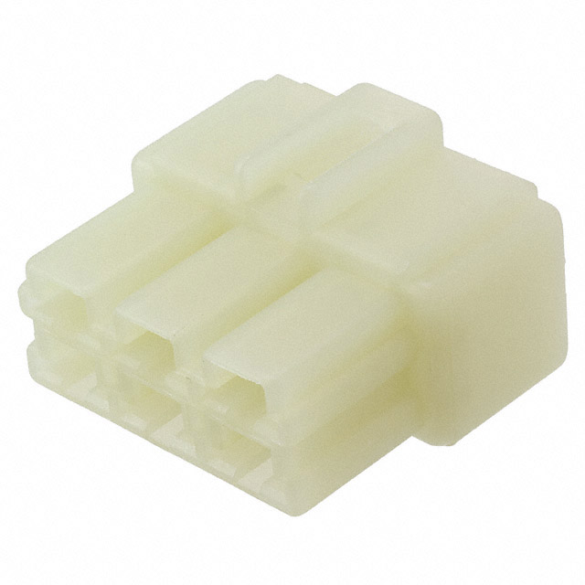 CONN MALE TAB HSG 0.25 6POS NAT