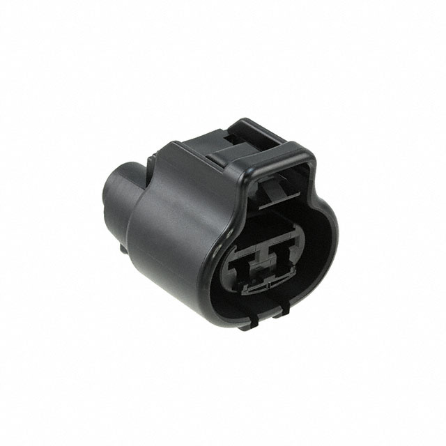 CONN RCPT HSG 0.187 2POS BLACK
