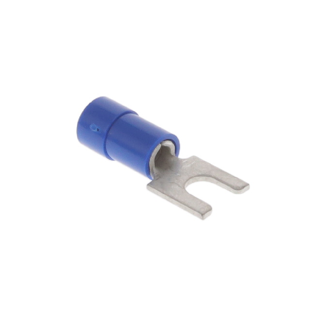 CONN SPADE TERM 14-16AWG #6 BLU