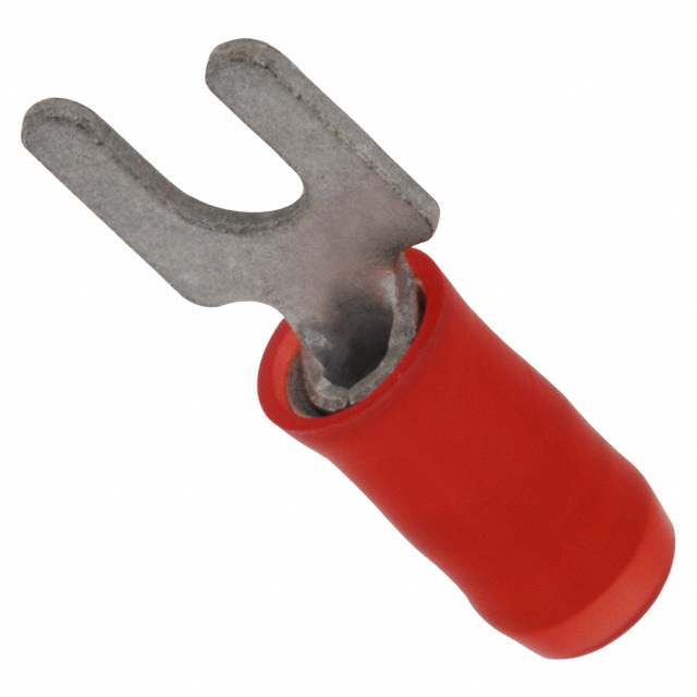 CONN SPADE TERM 16-22AWG #6 RED