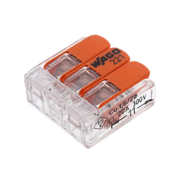 SPLICE LEVER 24-12AWG 3POS 10PC