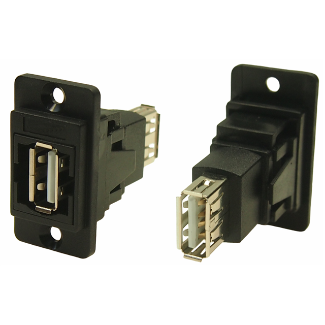 DUALSLIM USB2.0 A-A BLACK PLASTI