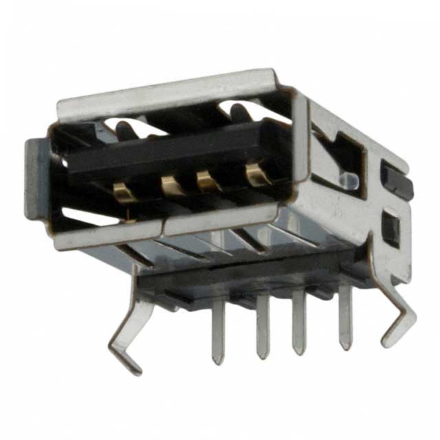 CONN RCPT USB2.0 TYPEA 4POS R/A