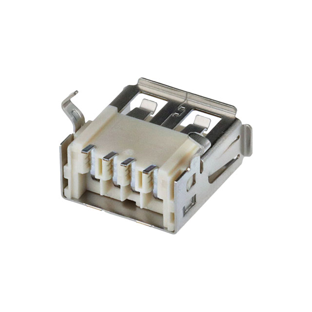 CONN RCPT USB2.0 TYPEA 4P SMD RA