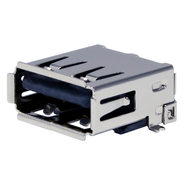 USB A RECEPT BLACK SMT