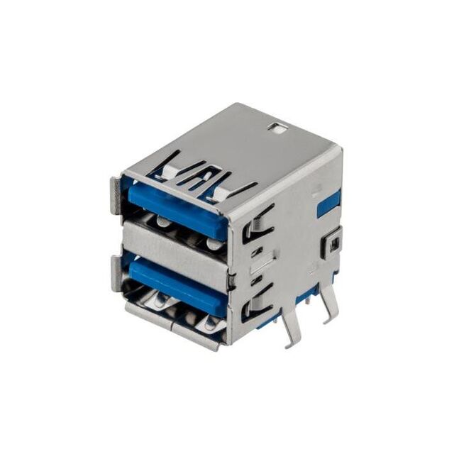 CONN USB 3.2 GEN 1 TYPE-A STACK