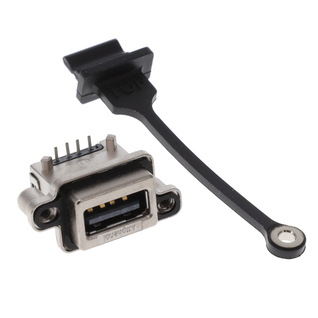 CONN RCPT USB2.0 TYPEA 4P PCB RA