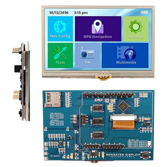 LCD 4.3" 480X272 RES TOUCHSCREEN
