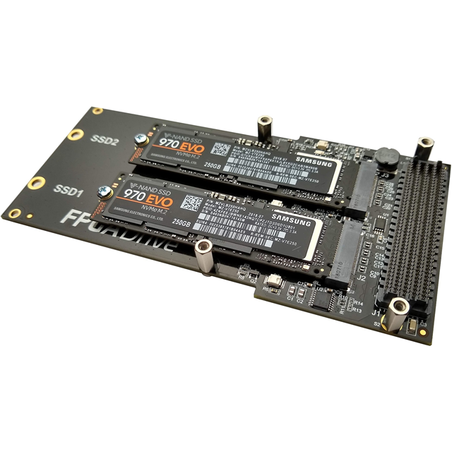 FPGA DRIVE FMC - 2-NVME PCIE SSD