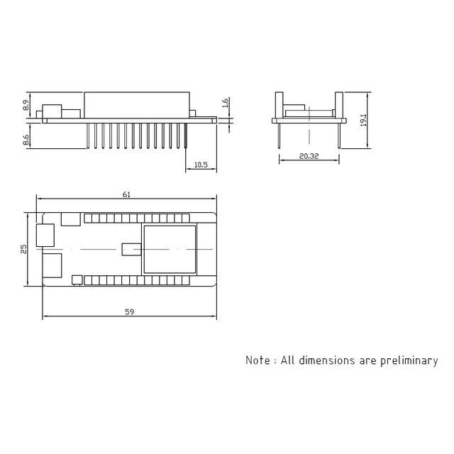 QBOARD-A WIFI / BT / BLE ESP32 A