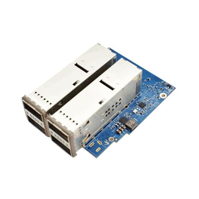 Quad QSFP FMC+ Module