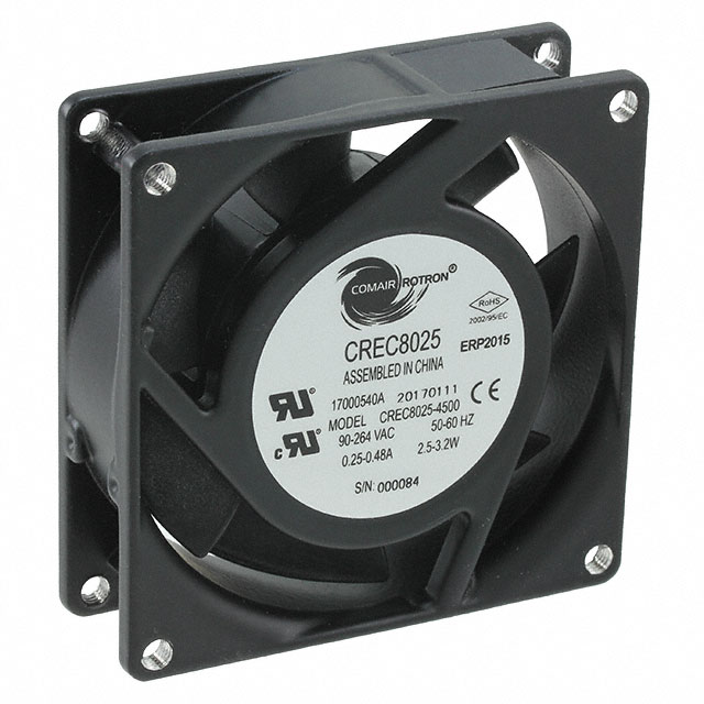 FAN AXIAL 80X25MM CR8025EC-4500