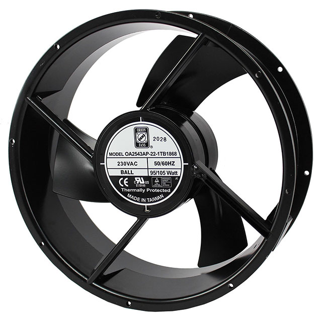 FAN 230AC 254X254X89MM IP68 TERM
